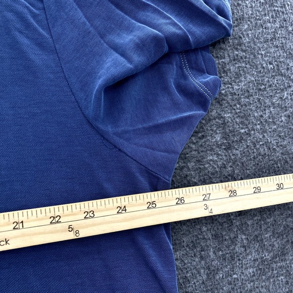 Tommy Bahama Polo Shirt Mens 2XL Blue Beach Vacation Stretch Classic SS *Flaw - Picture 10 of 14